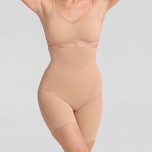 Honeylove Women's SuperPower Short Shapewear in Sand Size Large